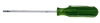 3/32 x 3 Round Blade Pocket Clip Style Screwdriver, Green Handle; Part Number: R3323