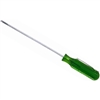 3/32 x 4 Round Blade Pocket Clip Style Screwdriver, Green Handle; Part Number: R3324
