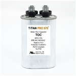 TITAN PRO Oval Run Capacitor 25 MFD 370 Volt; TOC25