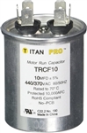 TITAN PRO Round Run Capacitor 10 MFD 440/370 Volt; TRCF10