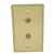 TV45; DUAL WALL PLATE-IVORY