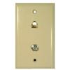 TWP11; DUAL WALL PLATE-IVORY
