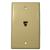 TWP49; PHONE WALL PLATE-IVORY
