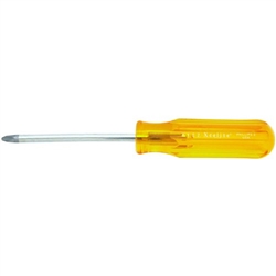 No. 2 Phillips x 4 Round Blade Screwdriver, Amber Handle; Part Number: X102
