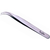 #7 Premium Stainless Steel Tweezers, Curved Tip, Thin Point, Carded; Part Number: XSST7V