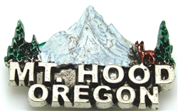 Mt. Hood Oregon Pewter Magnet