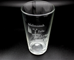 Multnomah Falls Etched Pub Glass