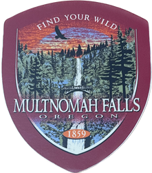 Find Your Wild - Multnomah Falls Sticker