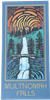 Artsy Multnomah Falls Sticker