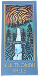 Artsy Multnomah Falls Sticker