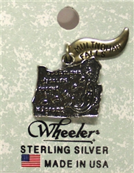 Oregon Sterling Silver Charm