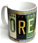 Oregon License Plate Mug