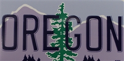 Oregon License Plate Sticker