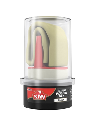 Black KIWI Shoe Polish Kit