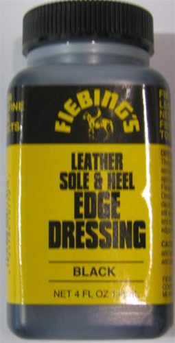 Fiebing's Leather Sole & Heel Edge Dressing Black 4 Oz
