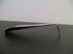 Polished Metal Shoe Horn with hook grip - 3.5"