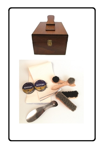 Saphir Loaded Shoe Shine Valet Kit