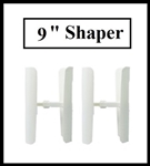 1 Pair White Compact Boot Shaper / Tree (9" Height)