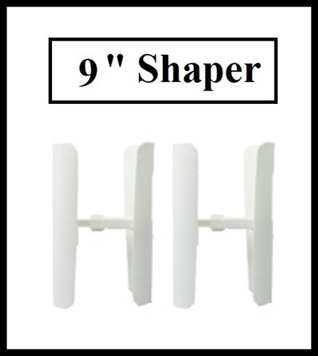 1 Pair White Compact Boot Shaper / Tree (9" Height)