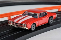 AFX RACEMASTER ... 1970 CHEVELLE 454 RED