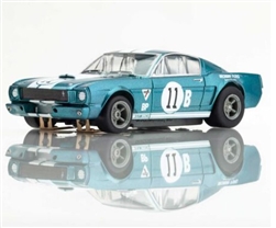 AFX RACEMASTER ... 1965 SHELBY MUSTANG GT350R DONOHUE BLUE/WHITE