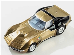 AFX RACEMASTER ... ASTROVETTE LMP12 GOLD/BLACK SLOT CAR