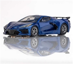 AFX RACEMASTER ... CORVETTE C8 RIPTIDE BLUE METALLIC SLOT CAR