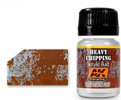 AK INTERACTIVE ... HEAVY CHIPPING EFFECTS ACRYLIC FLUID