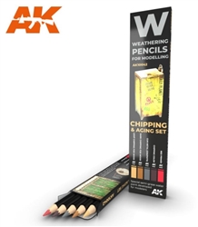 AK INTERACTIVE ... WEATHERING PENCIL SET - CHIPPING