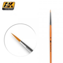 AK INTERACTIVE ... BRUSH SIZE 3/0 SYNTHETIC ROUND