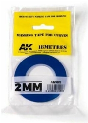 AK INTERACTIVE ... BLUE MASKING TAPE FOR CURVES 2mm