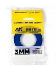 AK INTERACTIVE ... BLUE MASKING TAPE FOR CURVES 3mm