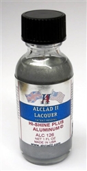 ALCLAD PAINT ... HIGH SHINE PLUS ALUMINUM 1OZ LACQUER