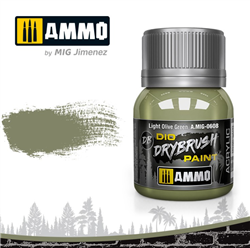 AMMO MIG ... LIGHT OLIVE GREEN DIO DRYBRUSH ACRYLIC PAINT 40ML