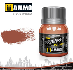 AMMO MIG ... RUST  DIO DRYBRUSH ACRYLIC PAINT 40ML