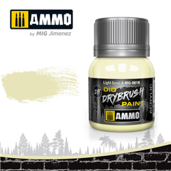 AMMO MIG ... LIGHT SAND DIO DRYBRUSH ACRYLIC PAINT 40ML