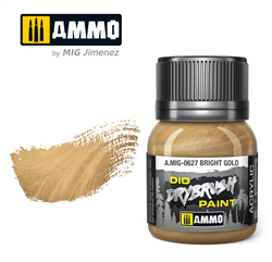 AMMO MIG ... BRIGHT GOLD DIO DRYBRUSH ACRYLIC PAINT 40ML