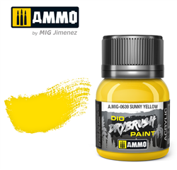 AMMO MIG ... SUNNY YELLOW DIO DRYBRUSH ACRYLIC PAINT 40ML
