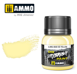 AMMO MIG ... ICE YELLOW DIO DRYBRUSH ACRYLIC PAINT 40ML