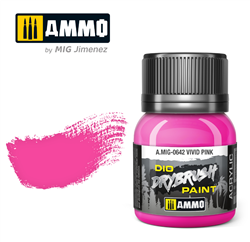 AMMO MIG ... VIVID PINK DIO DRYBRUSH ACRYLIC PAINT 40ML