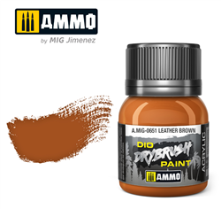 AMMO MIG ... DARK BROWN DIO DRYBRUSH ACRYLIC PAINT 40ML