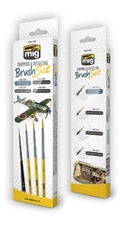 AMMO MIG ... CHIPPING & DETAILING BRUSH SET