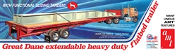 AMT ... FLATBED TRAILER GREAT DANE EXTENDABLE 1/25
