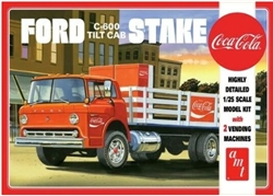 AMT ... FORD C600 STAKE BED W/COCA-COLA MACHINE 1/25