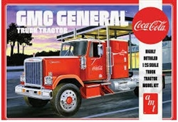 AMT ... GMC GENERAL SEMI TRACTOR 1976 (COCA-COLA) 1/25