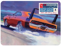 AMT ... DODGE CHARGER 1969 DAYTONA-USPS STAMP COLLECTOR TIN