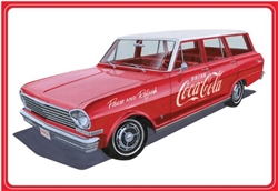AMT ... CHEVY II NOVA WAGON 1963 W/CRATES COKE 1/25