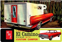AMT ... CHEVY 1965 EL CAMINO W/CAMPER 1/25