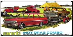 AMT ... IN1963 CHEVY II WAGON FUNNY CAR & TRAILER 1/25