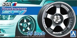 AOSHIMA ... SSR PROFESSOR SP1 19" TIRE & WHEEL SET (4) 1/24